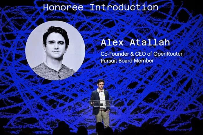 OpenRouter CEO Alex Atallah, as he spoke in New York last year. Roy RochlinGetty Images