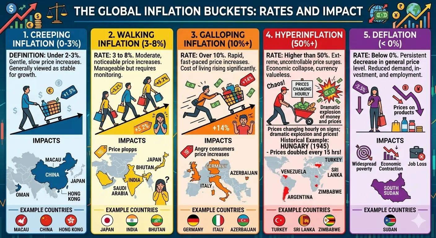 Inflation buckets basis inflation rate